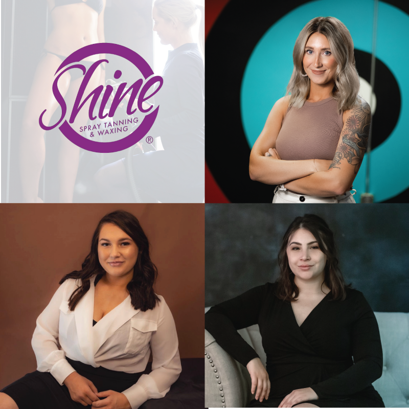 Three of our professional independent providers at Shine, the best tanning salon.