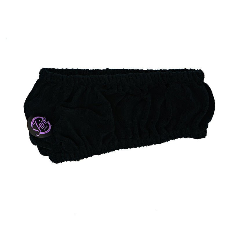 Shine Hair Wrap - a soft and absorbent towel wrap designed to securely hold your hair while drying or applying self-tanning products.