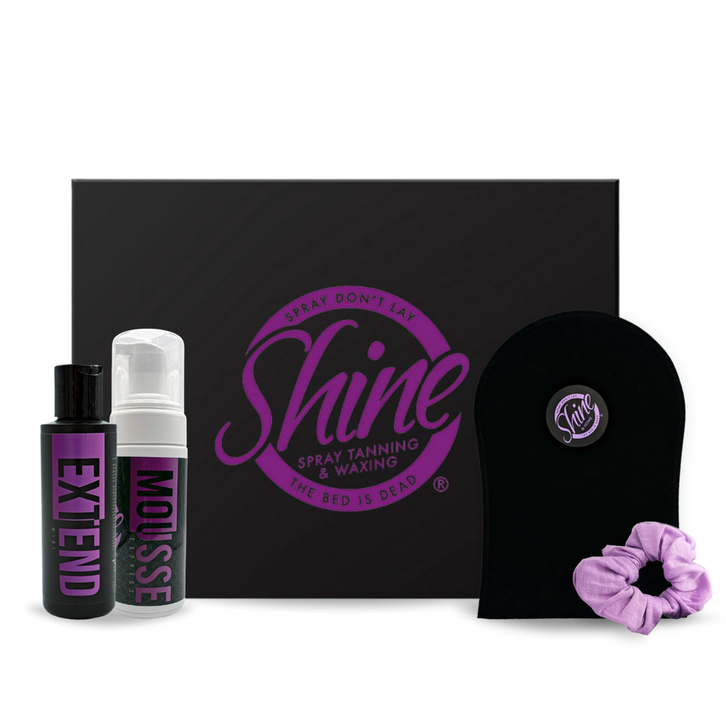 Shine Quarterly Subscription Box - a curated collection of self-tanning essentials delivered to your doorstep every quarter for a year-round radiant glow.